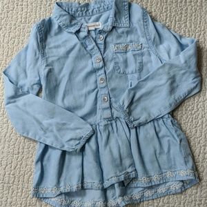Girls Tucker & Tate chambray button-up shirt